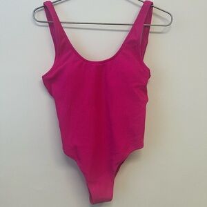 Pink Women's One Piece Swimsuit